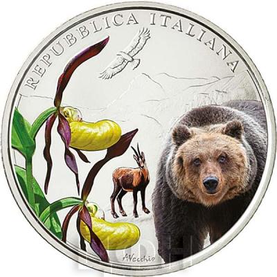 «5 euro 100 Anni dell’istituzione del Parco Nazionale d’Abruzzo, Lazio e Molise».jpg