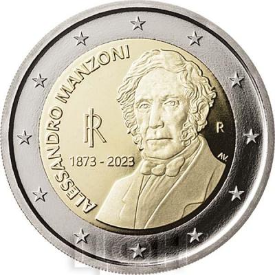 «2 euro - 150th Anniversary of the Death of Alessandro Manzoni».jpg