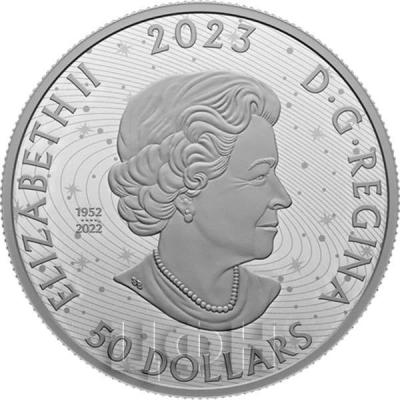 «Pure Silver Coin with Black Light Effect – Pingualuit Crater - Crystal Eye of Nunavik.».jpg