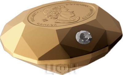 «Pure Gold Diamond-Shaped Coin – Forevermark Black Label Oval Diamond ».jpg