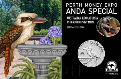 «Silver Ounce 2022 Australian Kookaburra - Coloured Numbat Privy Mark ».jpg