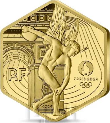 «Jeux Olympiques de Paris 2024 Monnaie 250€ or - Hexagonale Génie - Qualité BU Millésime 2022».jpg
