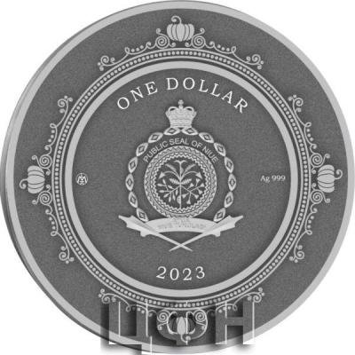 «1 Dollar CINDERELLA STORY Fairy Tales 1 Oz Silver Coin 1$ Niue 2023 Antique Finish ».jpg