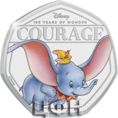 «50 Cents Solomon Islands 2023 - Disney 100 YEARS OF WONDER. Courage».jpg