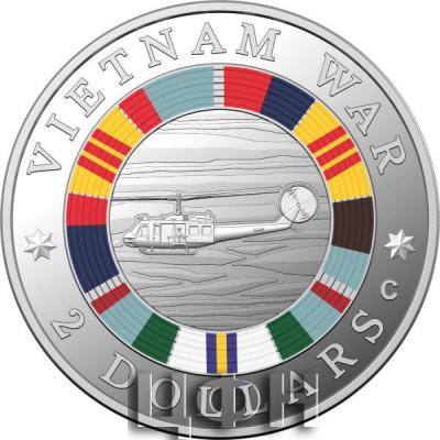 «2 Dollars - Elizabeth II 6th Portrait - Lest We Forget - Vietnam War - Silver Proof».jpg
