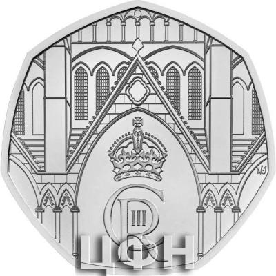 «The Coronation of His Majesty King Charles III 2023 UK 50p Brilliant Uncirculated Coin».jpg