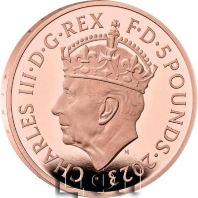 «The Coronation of His Majesty King Charles III 2023 UK £5 Gold Proof Coin Cover».jpg