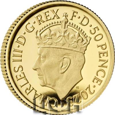 «The Coronation of His Majesty King Charles III 2023 UK 50p Gold Proof ».jpg