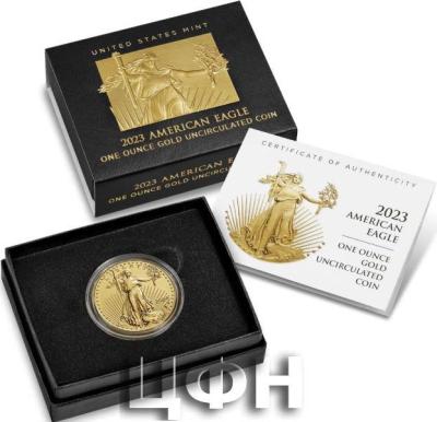 «American Eagle 2023 One Ounce Gold Uncirculated Coin».jpg