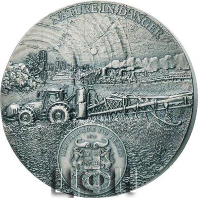 «FLOWER MEADOW Nature in Danger 1 Kg Kilo Silver Coin 10000 Francs Benin 2023 Antique Finish ».jpg