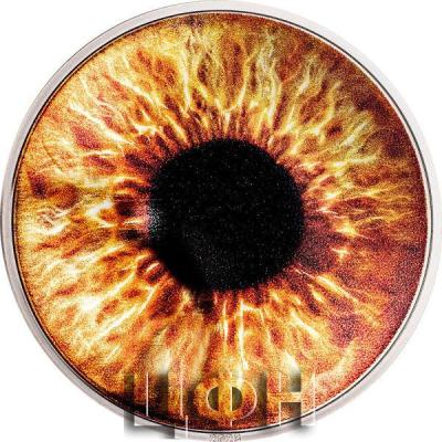 «5 Dollars HAZEL BROWN Coloreyezed Eye 1 Oz Silver Coin 5$ Palau 2023 Proof».jpg
