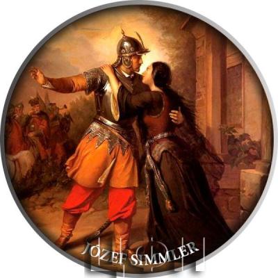 «WACLAW FAREWELL TO MARIA by Józef Simmler Pride of Polish Painting Silver Coin 500 Francs Cameroon 2023 Proof».jpg