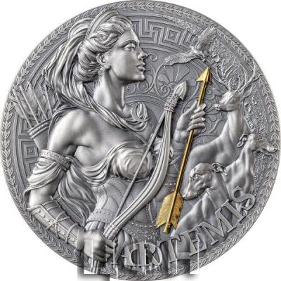 «ARTEMIS Great Greek Mythology 3 Oz Silver Coin 3000 Francs Cameroon 2023 Antique Finish ».jpg