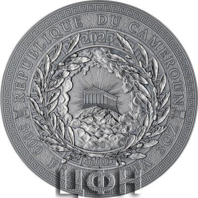 «ARTEMIS Great Greek Mythology 3 Oz Silver Coin 3000 Francs Cameroon 2023 Antique Finish».jpg