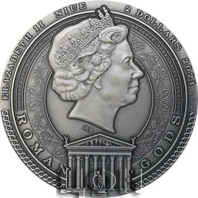 «2 Dollars MARS Roman Gods 2 Oz Silver Coin 2$ Niue 2021 Antique Finish».jpg