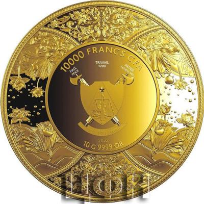 «DURGA Hindu Religion Gold Coin 10000 Francs Cameroon 2023 Proof ».jpg