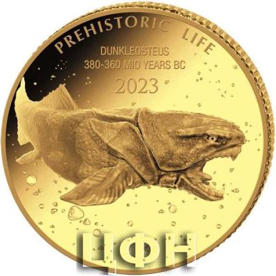 «100 Francs (DR Congo) 2023 PREHISTORIC LIFE - DUNKLEOSTEUS 0.9999 gold».jpg