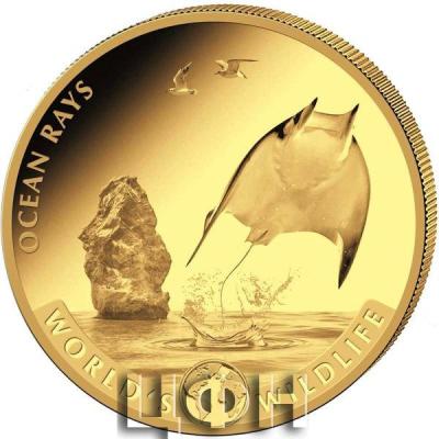 «100 Francs (DR Congo) 2023 WORLD WILDLIFE - OCEAN RAY 0.9999 gold».jpg