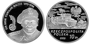 31 марта 1892 года родился - Станислав Мачек - Польша, 2 злотых, 2003 года.jpg