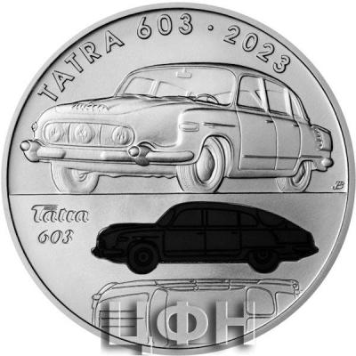 «Silver coin 500 Kč 2023 Tatra 603 car stand ».jpg