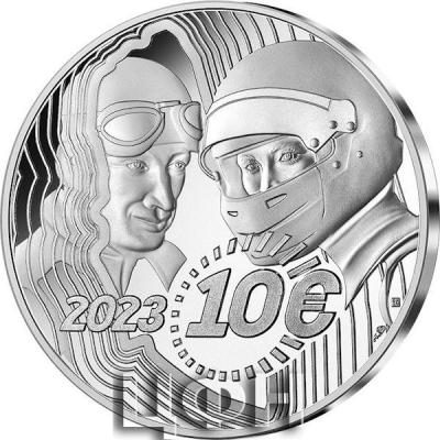 «France - Monnaie de Paris LES 100 ANS DES 24H DU MANS - 10 Euros Argent BE 2023 FRANCE (MDP)».jpg