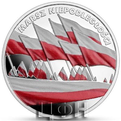 «Marsz Niepodległości kolorowany 10 zł Srebro 2023 Proof ».jpg