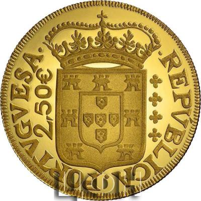 «2,50 euro Portugal 2023 or BE – 4000 Réis du roi Pierre II».jpg