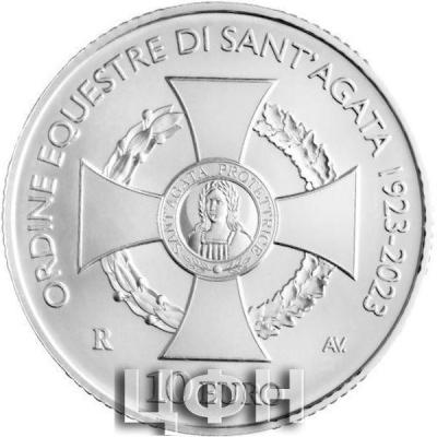 «10 euro Saint-Marin 2023 BU – Ordre équestre de Sainte-Agathe».jpg