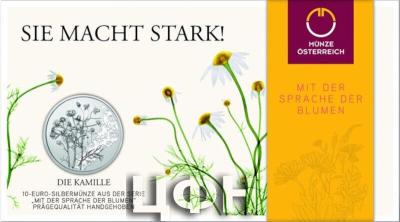 «2023 Austria € 10 euro silver BU coin language of flowers daisy».jpg