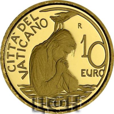 «10 Euro Gedenkmünze Vatikan 2023 Gold PP - Die Taufe - im Etui».jpg