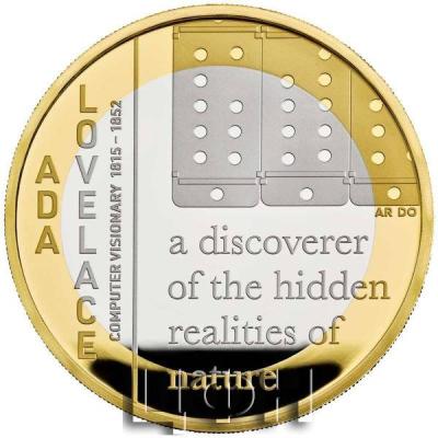 «£2 commemorative coins remember Ada Lovelace, a pioneer of early computer programming».jpg