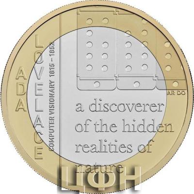 «£2 commemorative coins remember Ada Lovelace, a pioneer of early computer programming».jpg