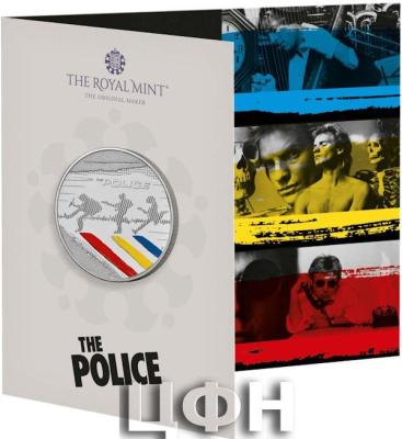 The Police 2023 UK £5 Brilliant Uncirculated Colour Coin.jpg
