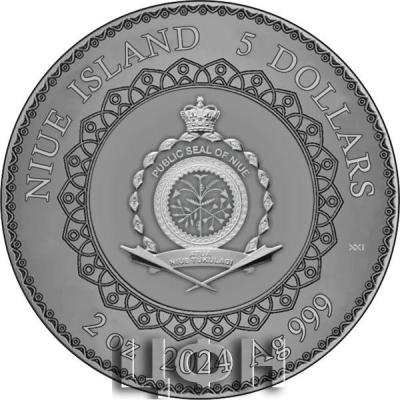 2024 Niue Mandala Collection Dragon 2oz Silver Digitally Printed Antiqued Coin .jpg