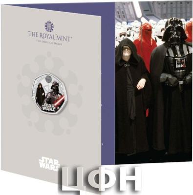 Star Wars Darth Vader and Emperor Palpatine 2023 UK 50p Brilliant Uncirculated Colour Coin.jpg