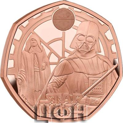 Star Wars Darth Vader and Emperor Palpatine 2023 UK 50p Gold Proof Coin.jpg