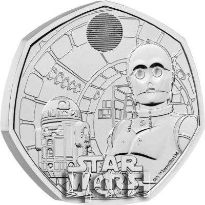 Star Wars R2-D2 and C-3PO 2023 UK 50p Brilliant Uncirculated Coin .jpg