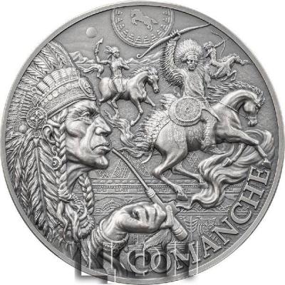 COMANCHE TRIBAL SPIRIT 2024 2000 FRANCS CFA 2 OZ FINE ANTIQUE FINISH SILVER COIN – REPUBLIC OF CAMEROON (PRE-ORDER).jpg