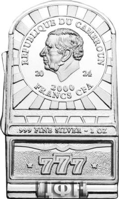 SLOT MACHINE 1 Oz Silver Coin 2000 Francs Cameroon 2024 BU-Brilliant Uncirculated .jpg