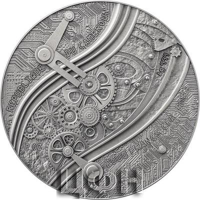 2023 Cameroon Futurists of the Past Nicolaus Copernicus 2oz Silver Antiqued Gilded Coin.jpg