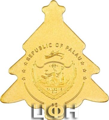 1 Dollar GOLDEN CHRISTMAS TREE Gold Coin 1$ Palau Silk Finish.jpg