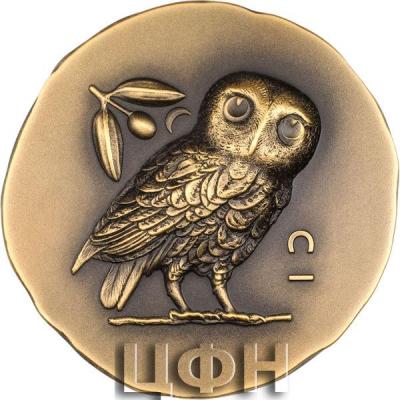 250 DOLLARS COOK ISLANDS 2023 Athena’s Owl Gold.jpg
