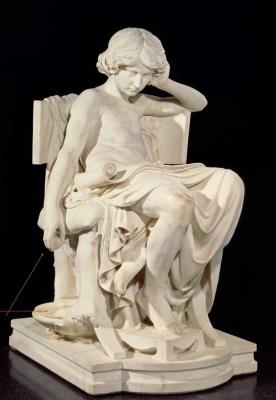 Charles Jean Marie Degeorge - The Young Aristotle 1870 (marble) - (MeisterDrucke-53303).jpg