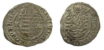 II matyas denar 1614 K-B eh869 koronas cimer.jpg