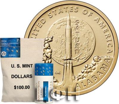 American Innovation $1 Coin 2024 Rolls and Bags - Alabama.jpg