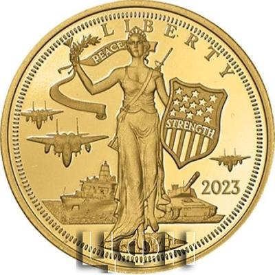Cook Islands 5 Dollars 2023Peace through Strength.jpg