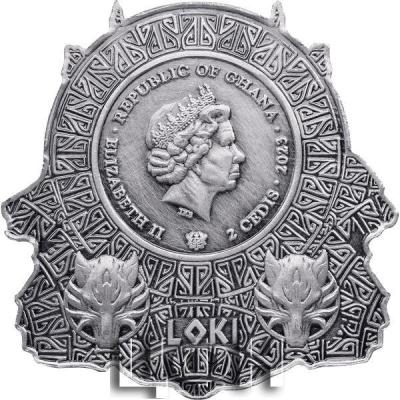 LOKI Norse Gods Basemetal Coin 2 Cedis Ghana 2023 .jpg