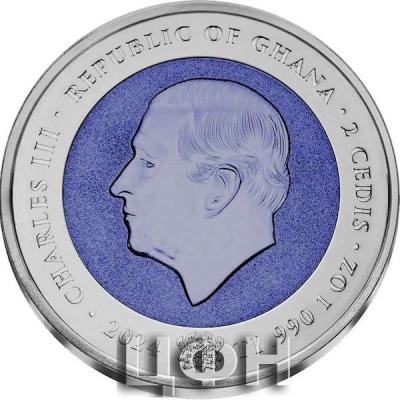 SKYLAB 4 FINAL SPACEWALK 50th Anniversary 1 Oz Titanium Coin 2 Cedis Ghana 2024 BU-Brilliant Uncirculated .jpg