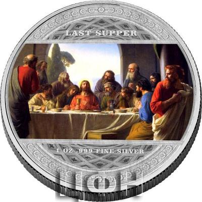 2000 Francs Cameroon 2024 BU-Brilliant Uncirculated LAST SUPPER 1 Oz Silver Coin.jpg