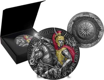 ALEXANDER THE GREAT Great Commanders 5 Oz Silver Coin 5000 Francs Cameroon 2024 .jpg